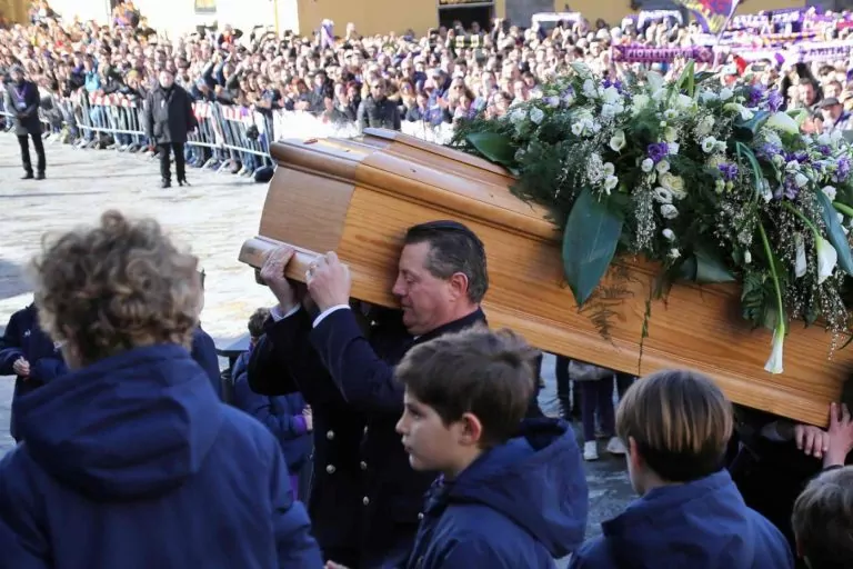 Funerali del capitano della Fiorentina Davide Astori nella basilica di Santa Croce