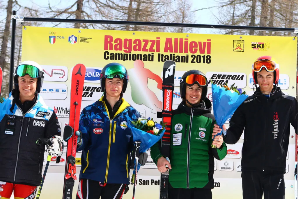 tricolori children - podio Ragazzi gigante