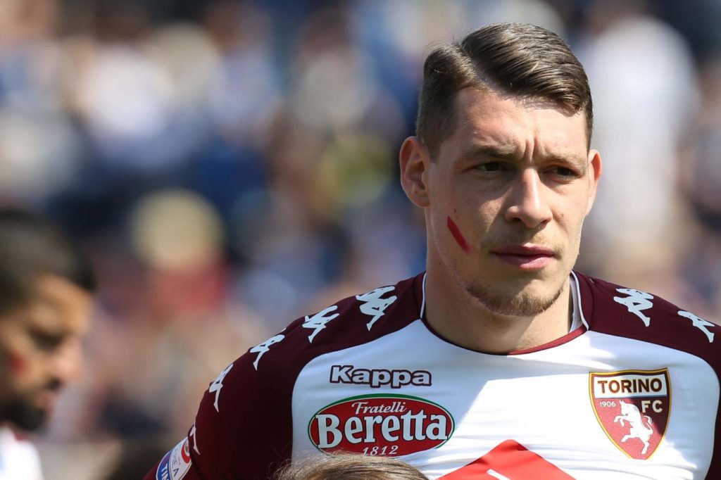 Belotti segno rosso in faccia