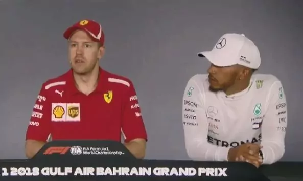 vettel hamilton conferenza stampa bahrain