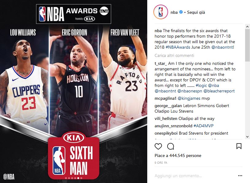 Sixth Man of the year