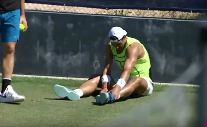 Rafa Nadal infortunio caviglia