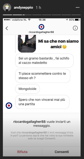 Seppi hater insulti