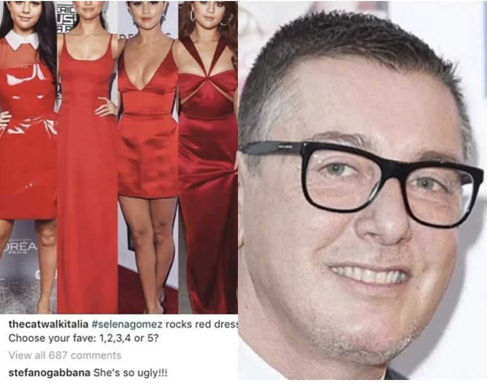 stefano gabbana selena gomez