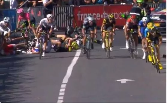 Tour de France caduta Howson