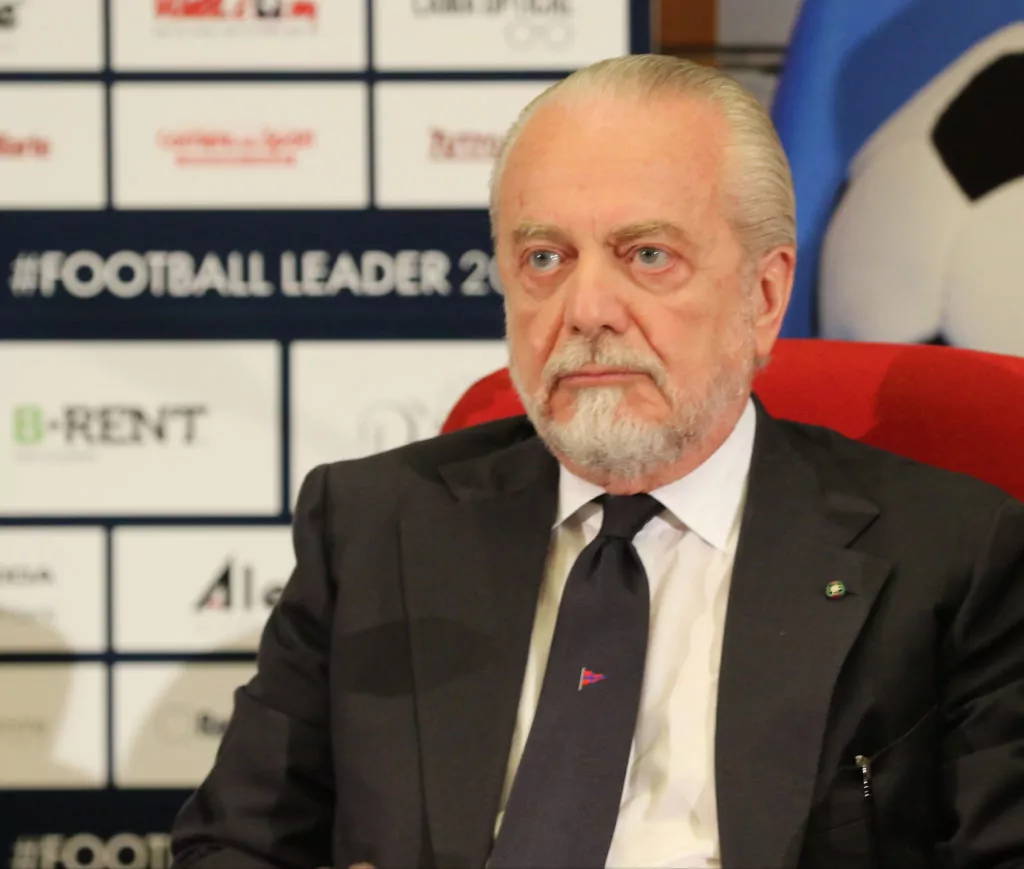 De Laurentiis al convegno Football Leader 2018