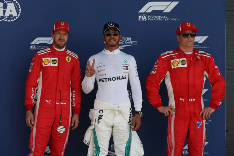 Hamilton, Vettel, Raikkonen