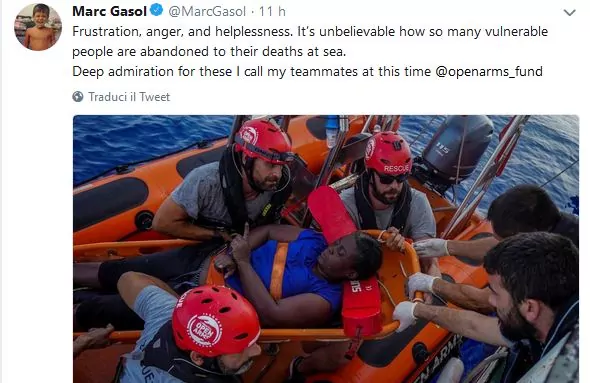 Marc Gasol ONG Proactiva Open Arms