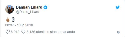 Tweet Lillard