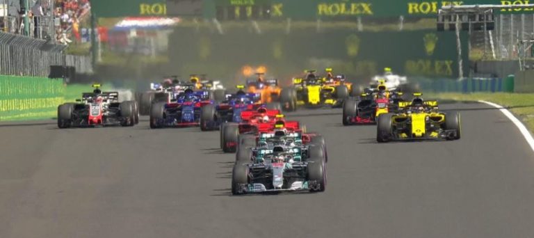 partenza gp ungheria f1