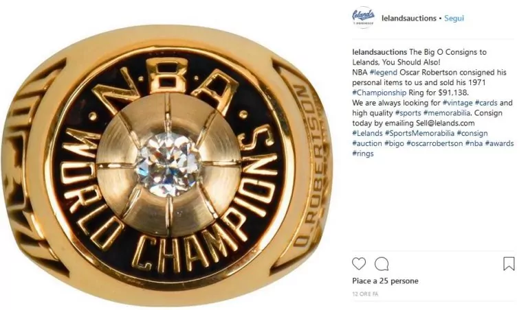 Anello NBA Oscar Robertson