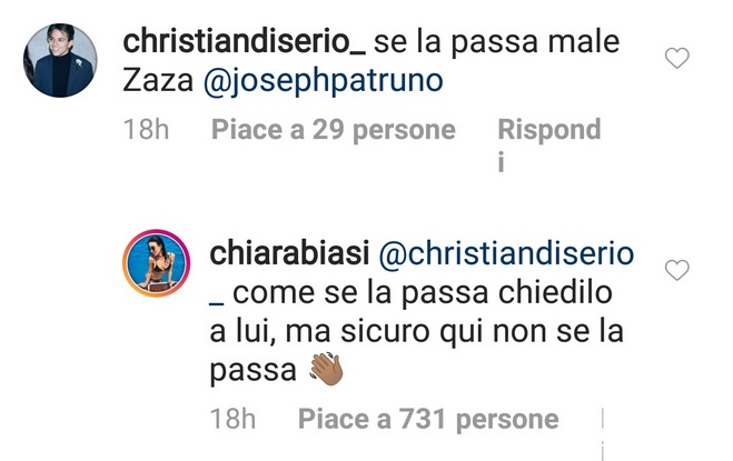 CHIARA BIASI ZAZA COMMENTO