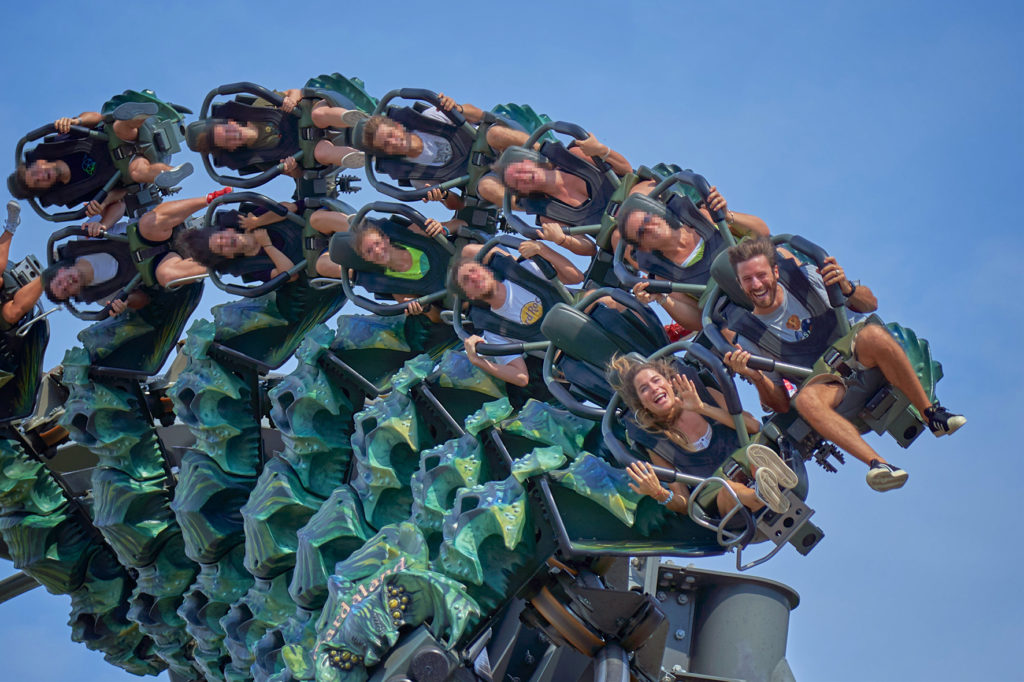 Eleonora Pedron e Nicolò De Devitiis a Gardaland