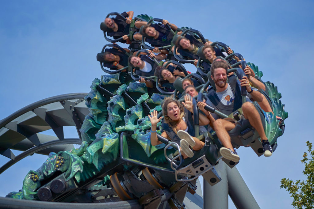 Eleonora Pedron e Nicolò De Devitiis a Gardaland