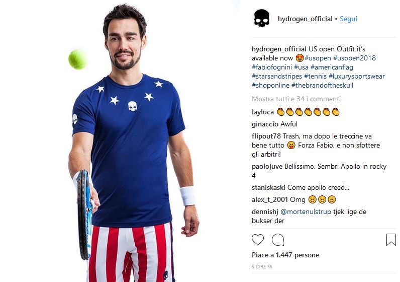 Hydrogen Outfir Fognini US Open 2018
