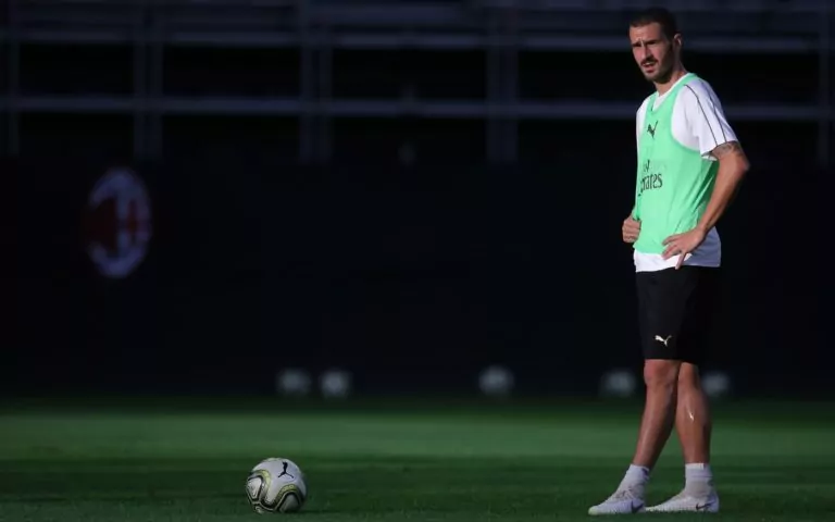 Bonucci allenamento Milan