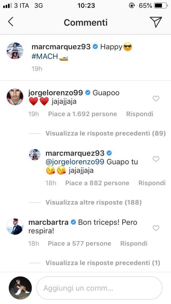commento jorge lorenzo foto marc marquez