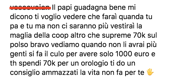 figlio martina colombari minacce