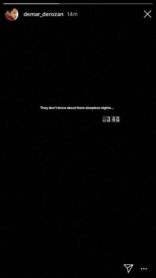 DeMar DeRozan Instagram post depressione