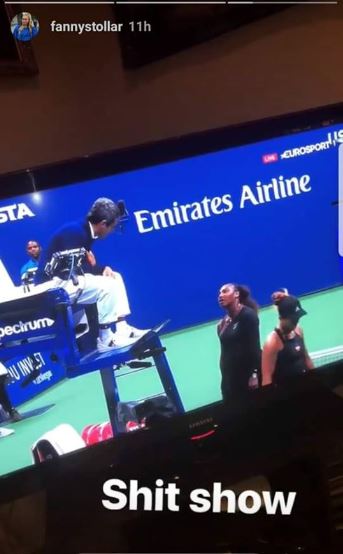 Fanny Stollar us open serena williams