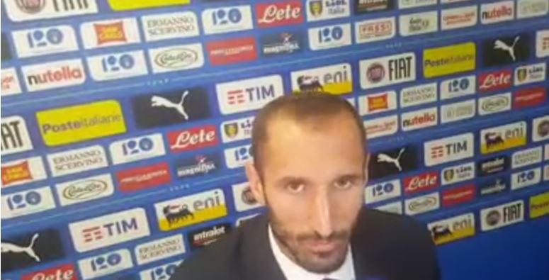 Giorgio Chiellini mix zone Italia-Polonia
