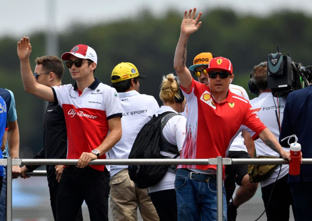 Raikkonen e Leclerc