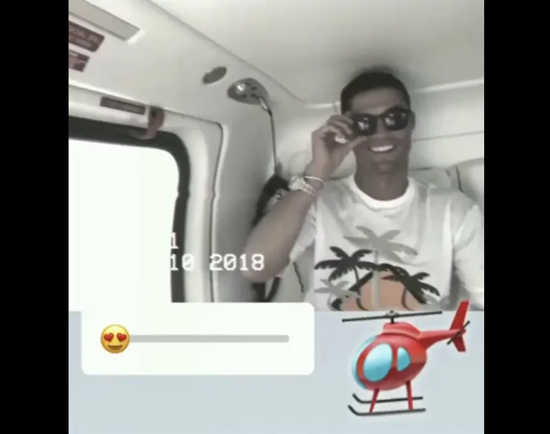 cristiano ronaldo elicottero