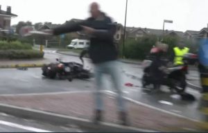 caduta moto gran piemonte