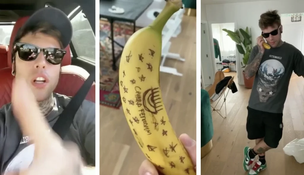 fedez acqua chiara ferragni banana