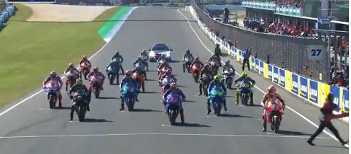 partenza gp australia motogp