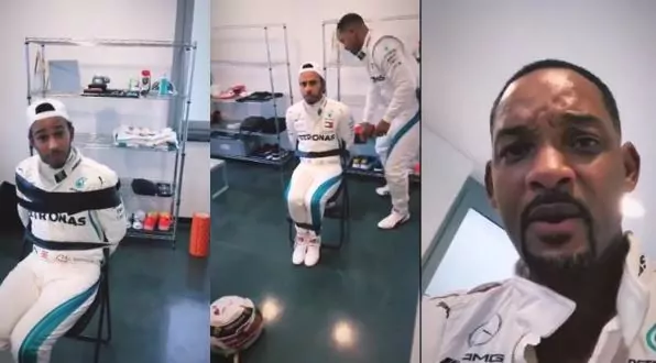 Will Smith rapisce Lewis Hamilton