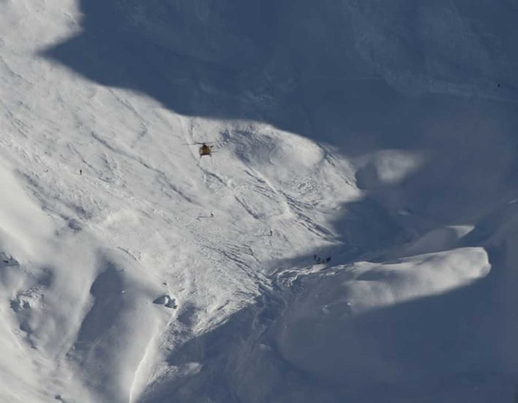 Valanga sul Sestriere