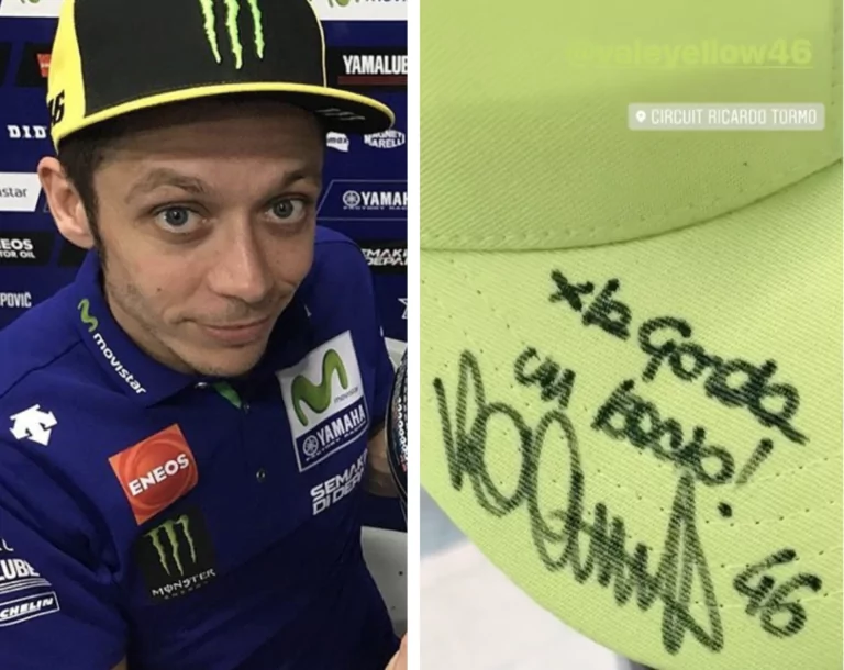 valentino rossi autografo carmen victoria rodriguez