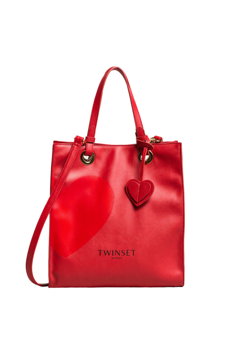 TWIN SET-SIMONA BARBIERI Borsa a tracolla rossa borchie | Quellogiusto Shop  online