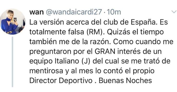 Wanda_nara inter twitter