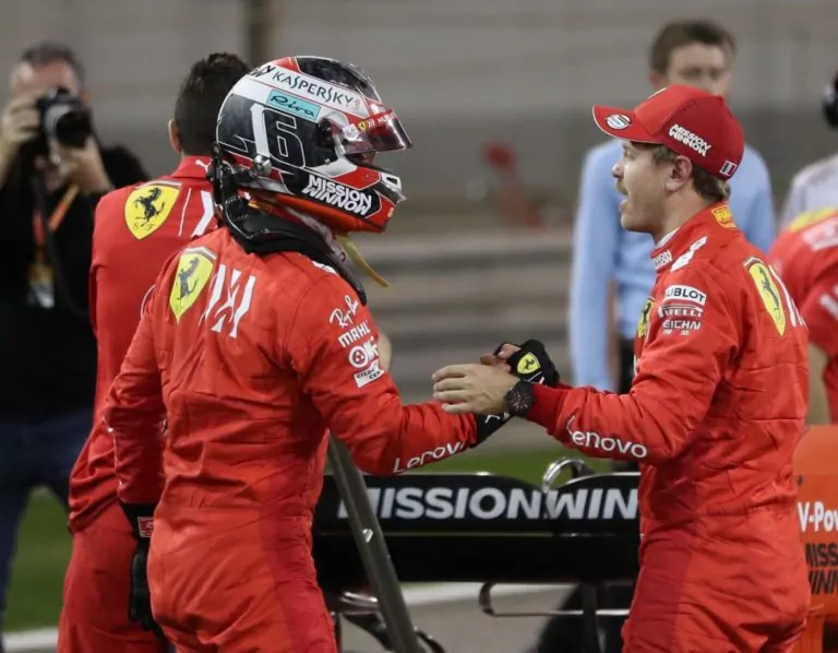 vettel leclerc f1 ferrari