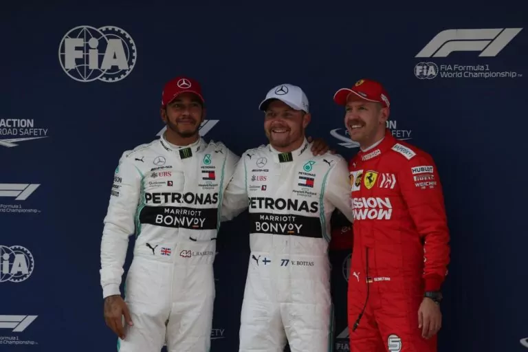 bottas hamilton vettel