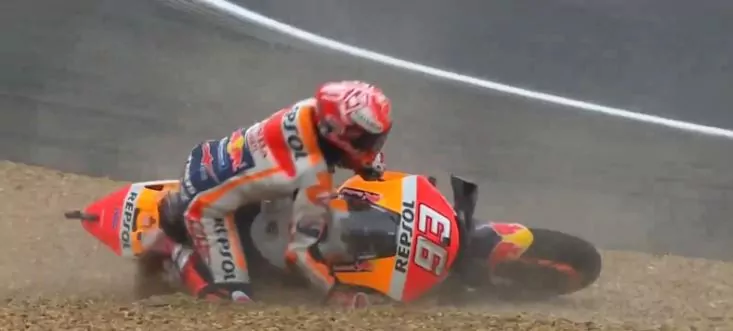 caduta marc marquez