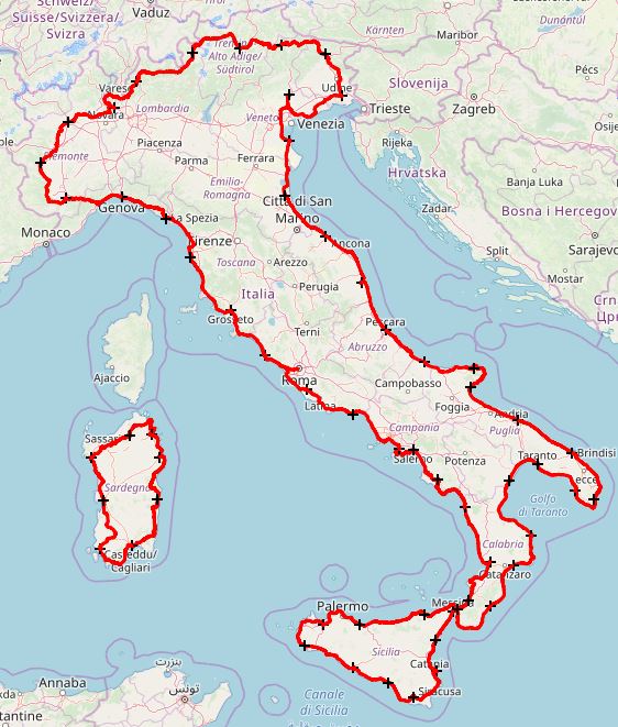 Tappe giro Italia vigile del fuoco Mariotto