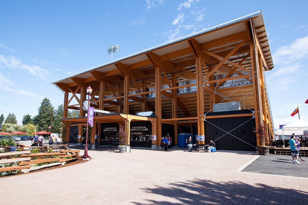 stadio legno lamellare
