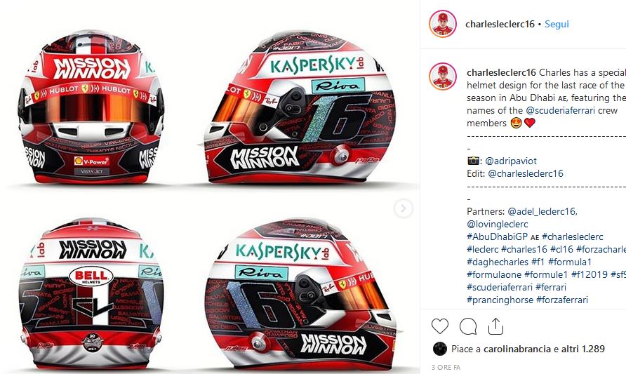 Casco Charles Leclerc