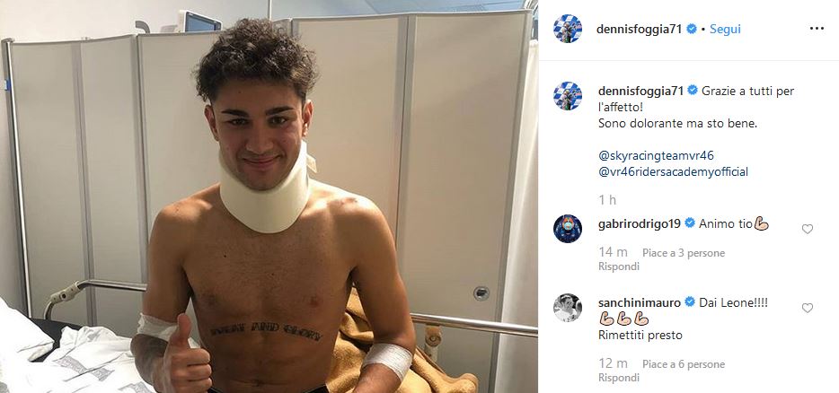 Dennis Foggia incidente