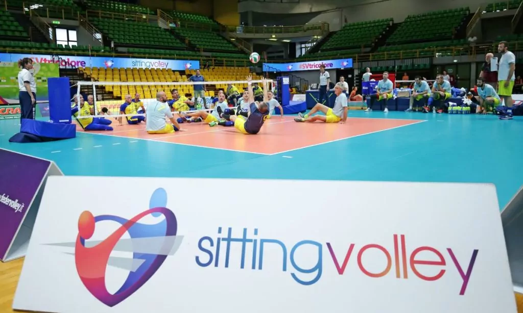 sitting volley