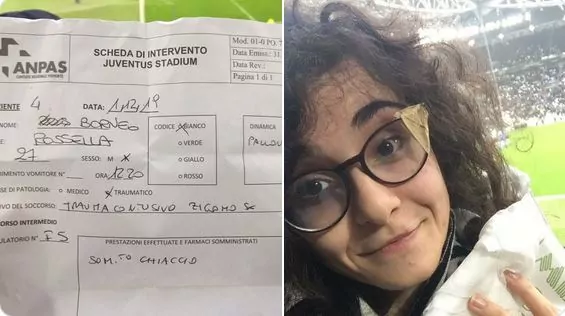 Emre Can pallonata tifosa distrutti occhiali
