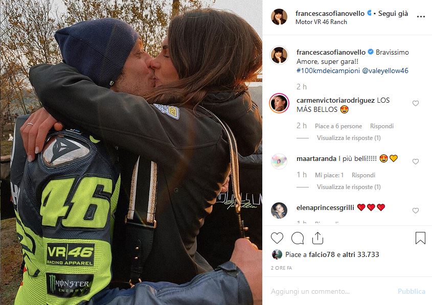 francesca sofia novello valentino rossi