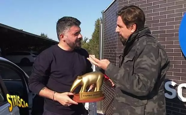 Gattuso Tapiro d'Oro Striscia la Notizia