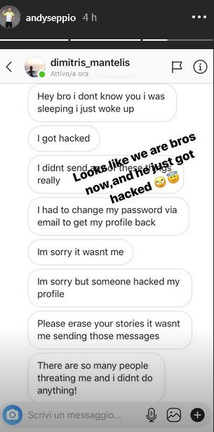 Storie Instagram Andreas Seppi hater