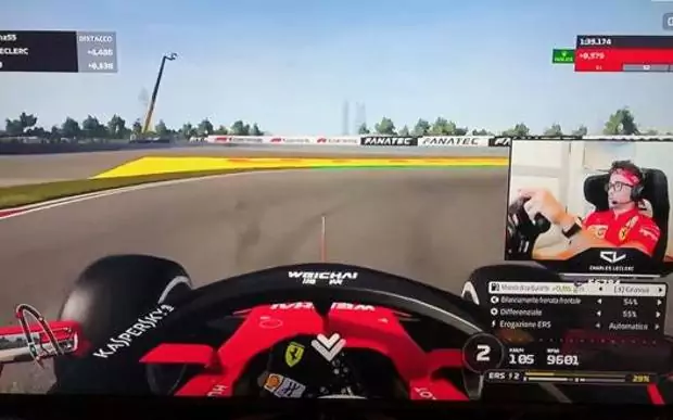 Leclerc Gp virtuale Cina