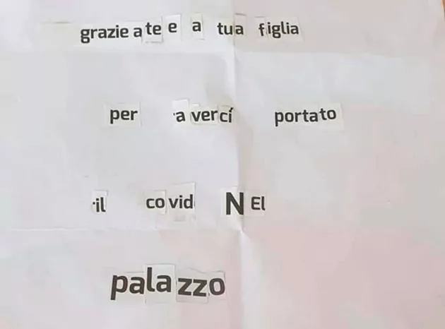 Lettera Coronavirus
