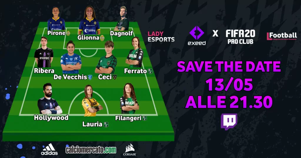 lady esports calciatrici serie a protagoniste con exeed